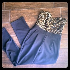 Express cheetah jumpsuit